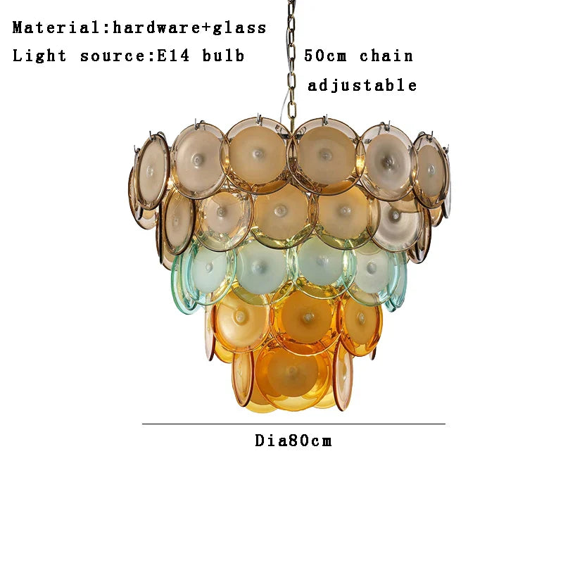 Aurora Art Glass Chandelier
