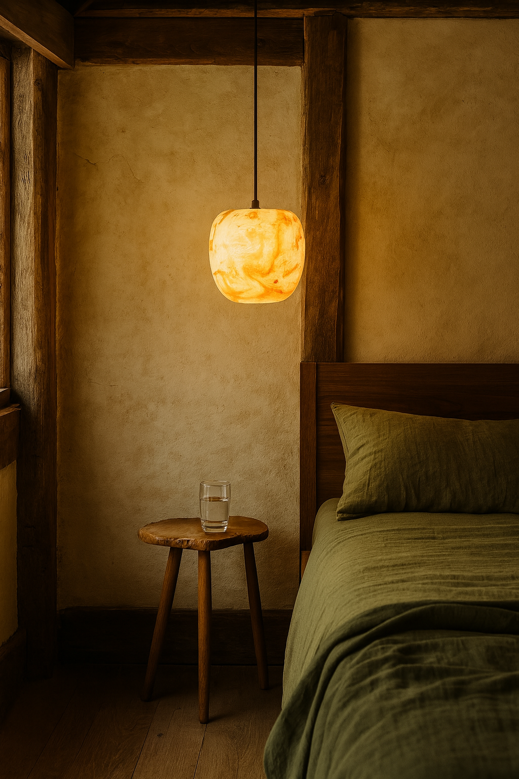 Amber Onyx Pendant Light