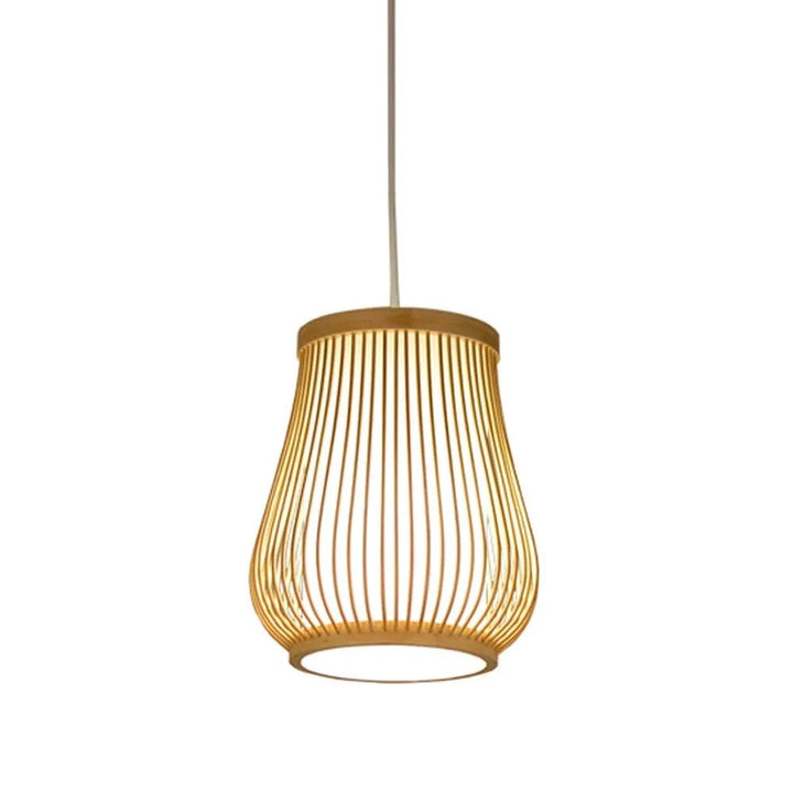 Modern Bamboo Cage Pendant Light