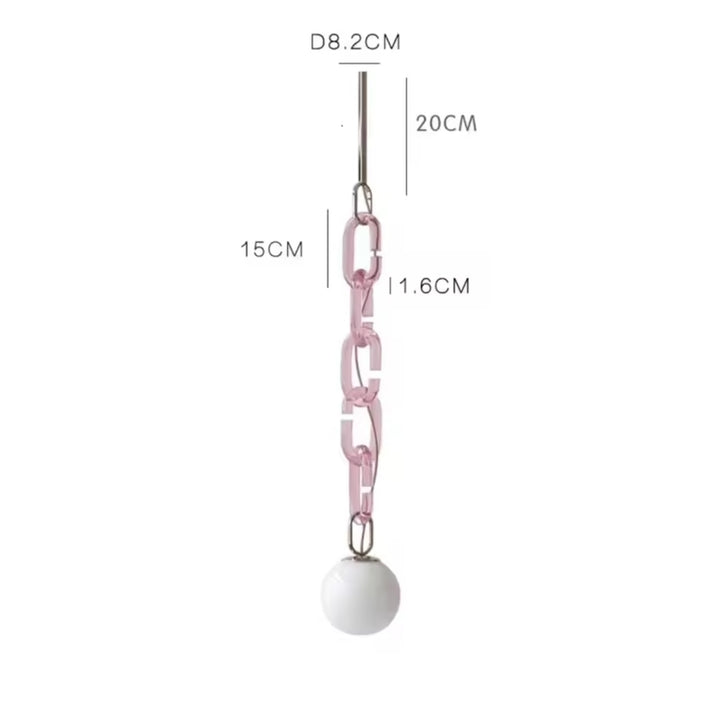 Modern Chain Globe Pendant Light