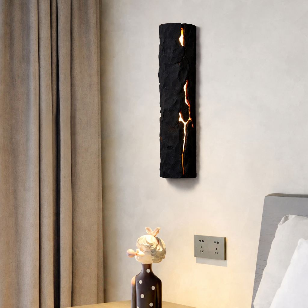 Textured Stone LED Wall Light