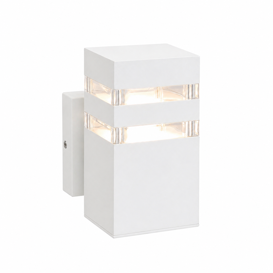 Modern White Outdoor Wall Light