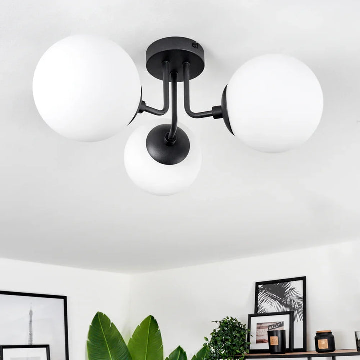 Modern Globe Glass Ceiling Light