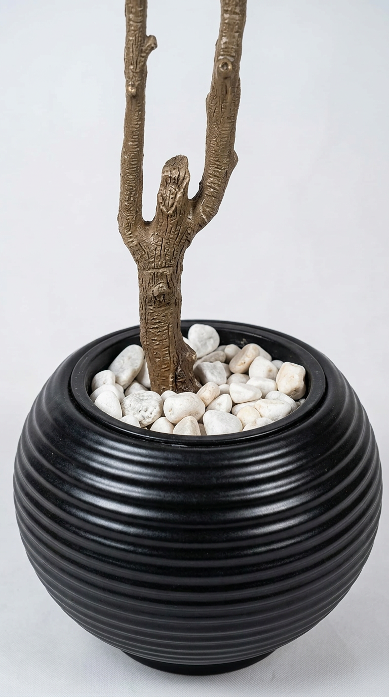 Artificial Olive Tree With Black Pot