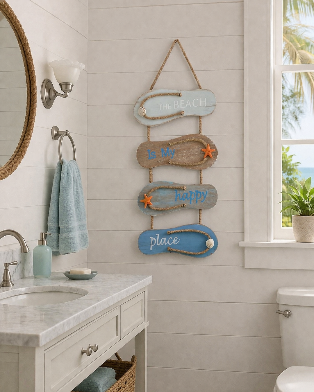 Coastal Beach Hanging Sign