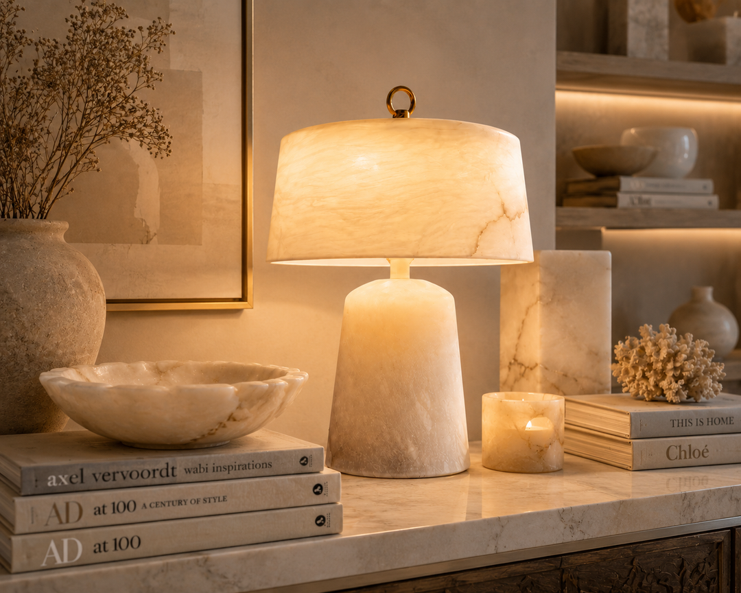 Spanish Alabaster Table Lamp