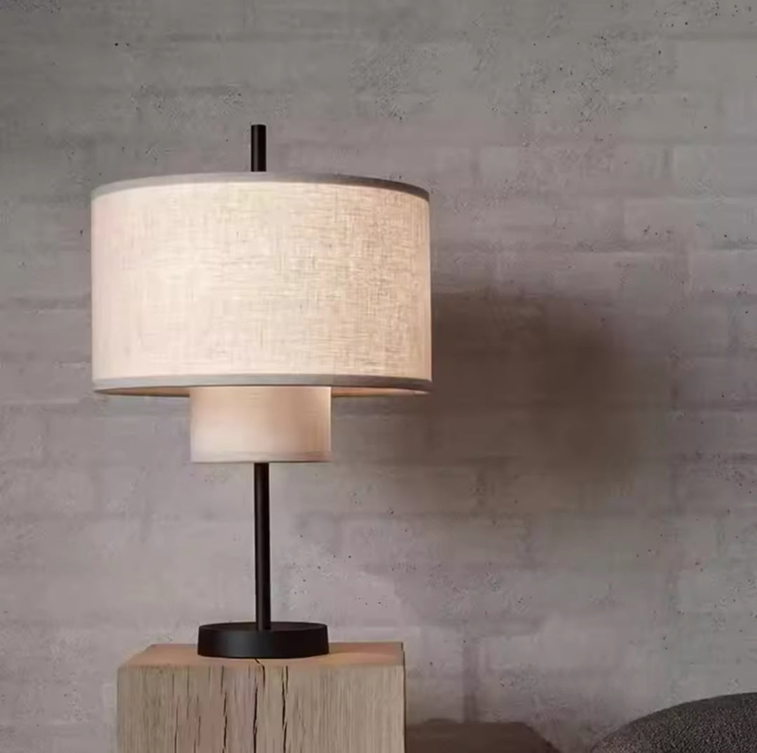 Modern Floor Lamp | Table Lamp | Pendant light Set with Fabric Shades
