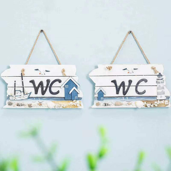 WC Nautical Wall Sign