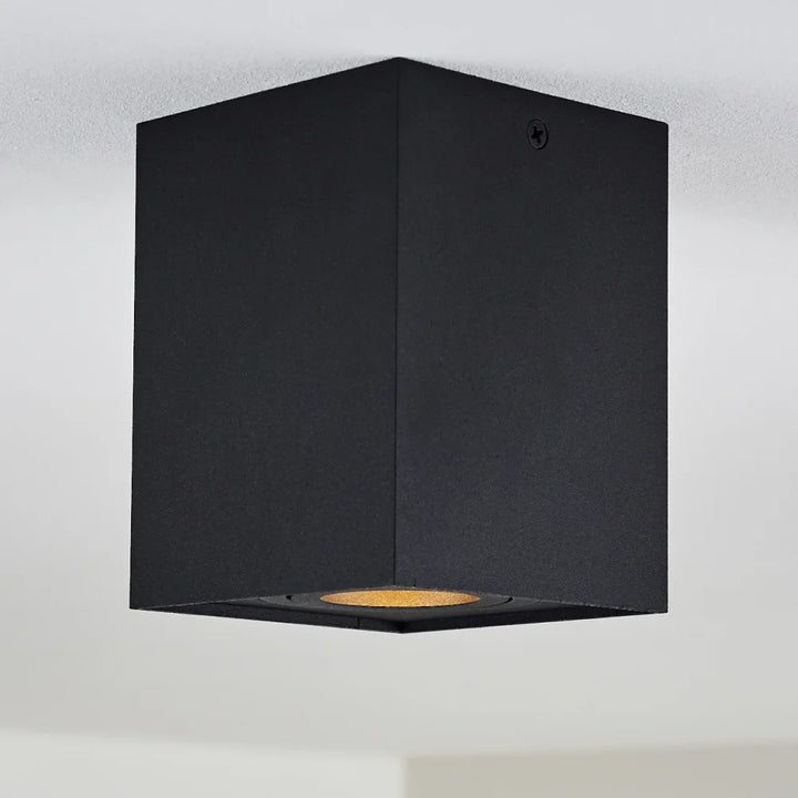 Modern Black Rectangular Ceiling Spotlight