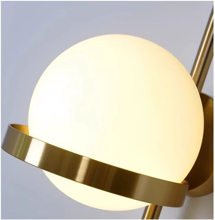 Modern Gold Globe Wall Sconce