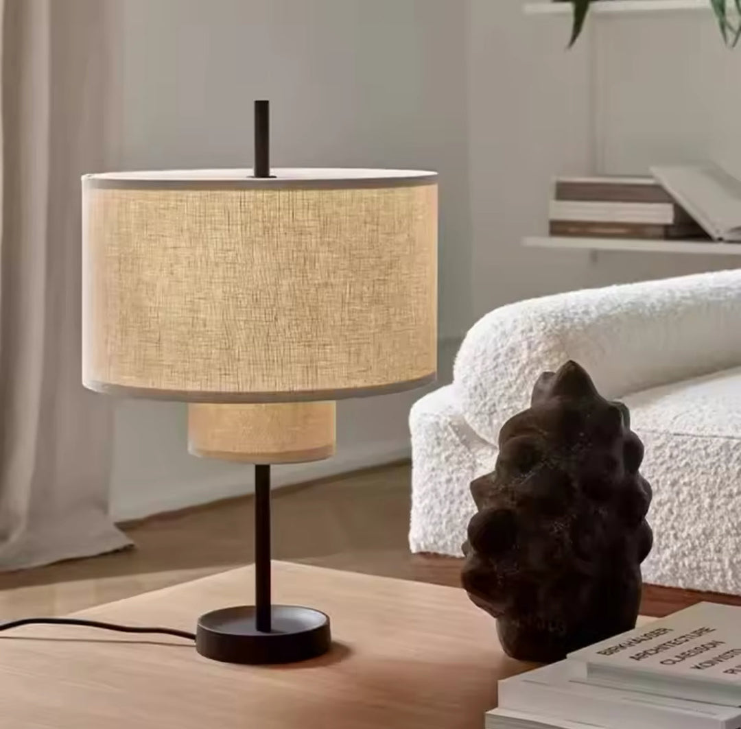 Modern Floor Lamp | Table Lamp | Pendant light Set with Fabric Shades
