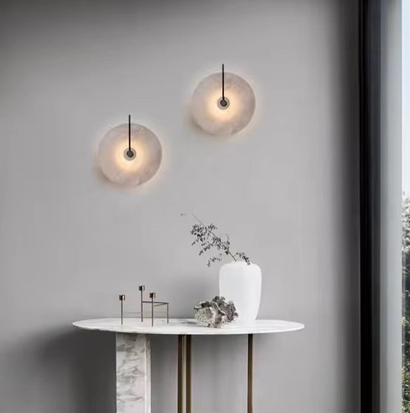 Elegant Globe Wall Light with Hook Arm - Warm Tinted Glass