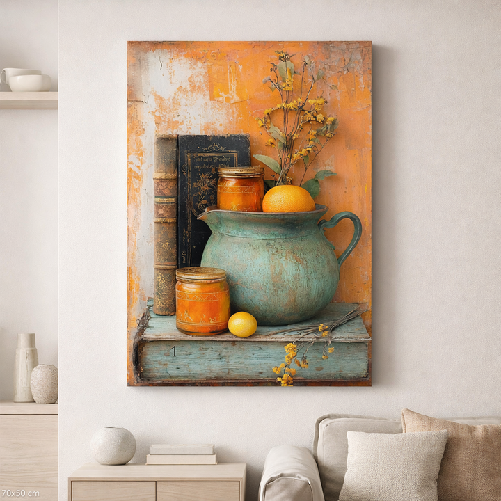 Rustic Still Life Canvas Wall Art