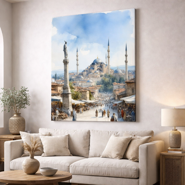 Historic Market Mosque Canvas