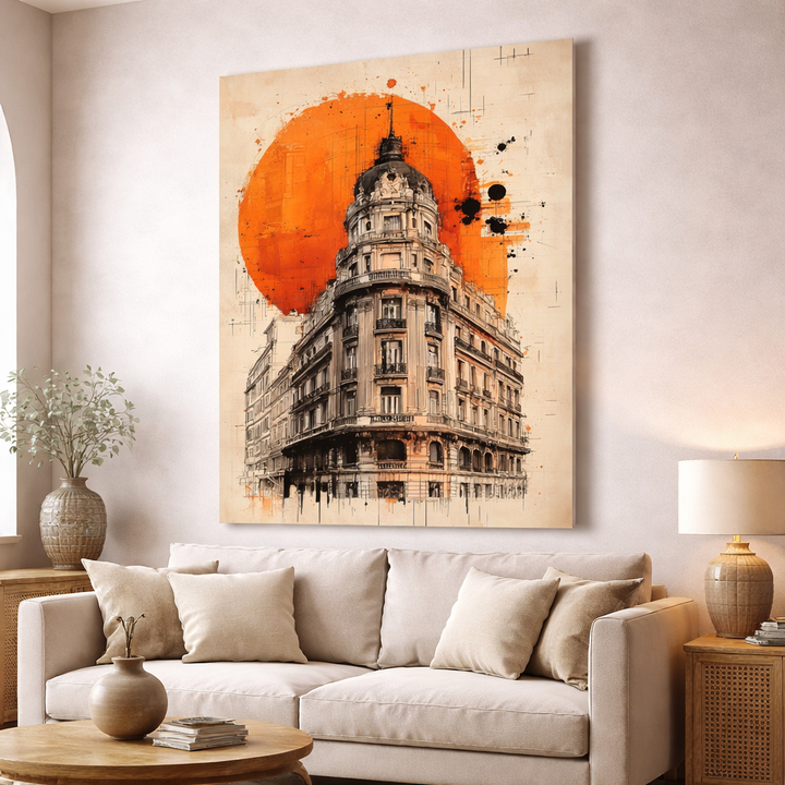 Urban Landmark Abstract Canvas