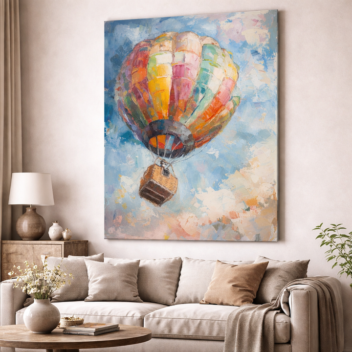 Colorful Hot Air Balloon Canvas