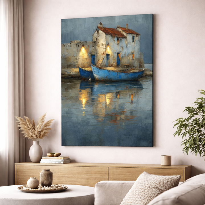 Coastal Harbor Canvas Art