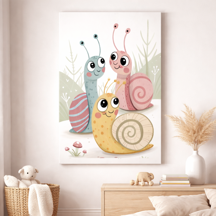 Cute Bear Gardening Nursery Canvas