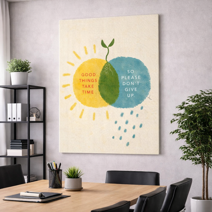 Good Things Take Time Growth Canvas