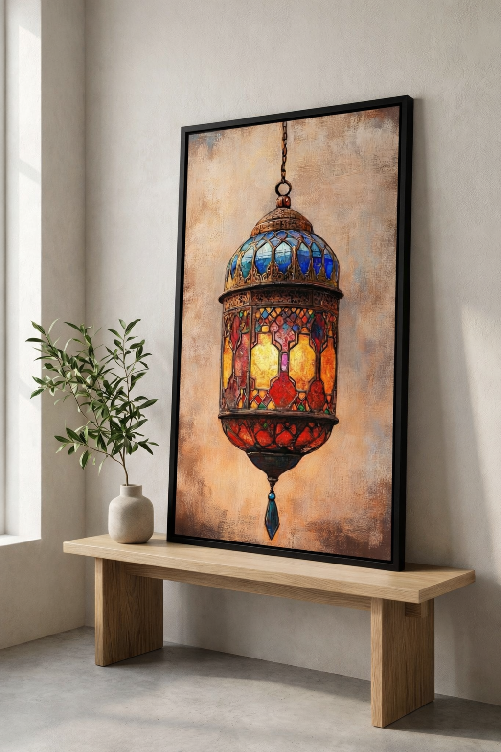 Moroccan Lantern Canvas Wall Art