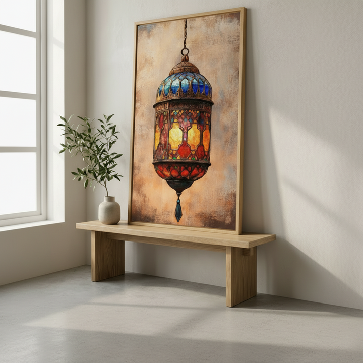 Moroccan Lantern Canvas Wall Art