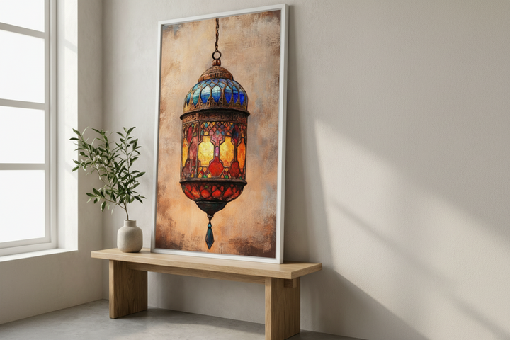 Moroccan Lantern Canvas Wall Art