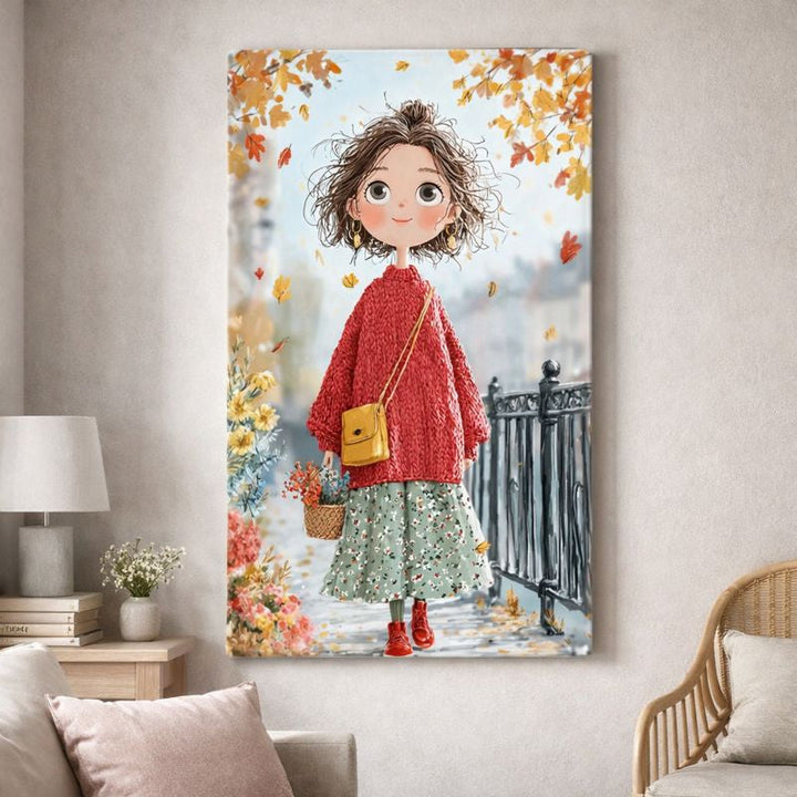 Autumn Girl Canvas