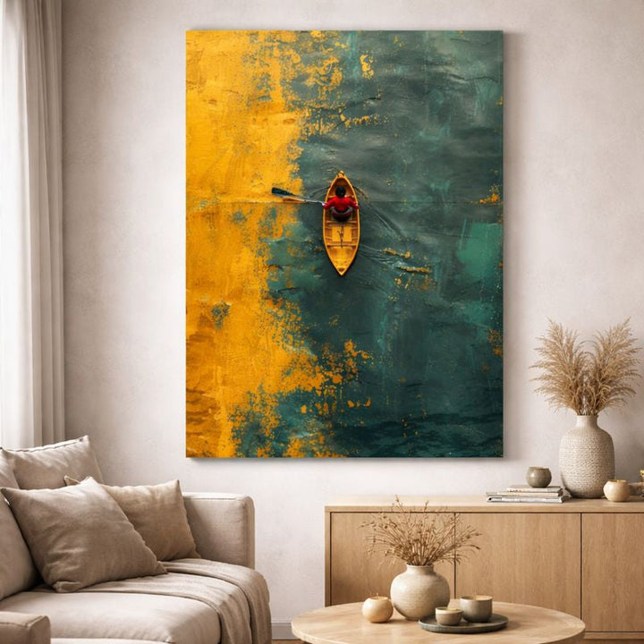 Lonely Kayak Canvas