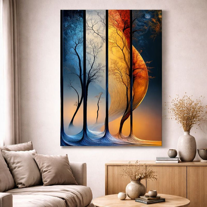 Dual World Forest Canvas
