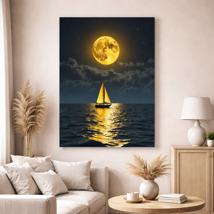 Golden Moon Sail Canvas