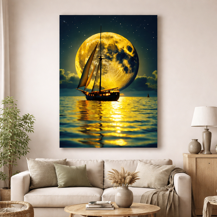Golden Moon Sail Canvas