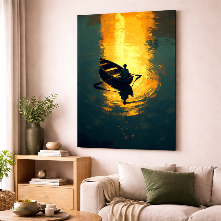 Golden Solitude Canvas