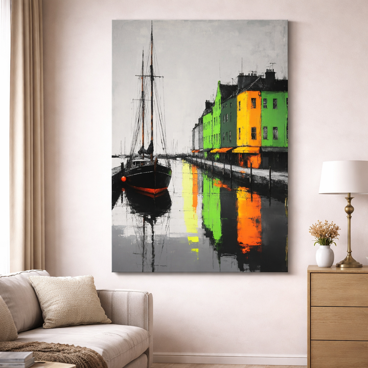 Harbor Reflections Canvas