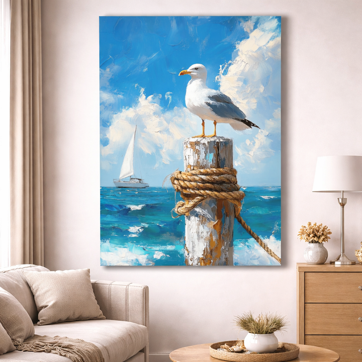 Seagull Ocean Canvas
