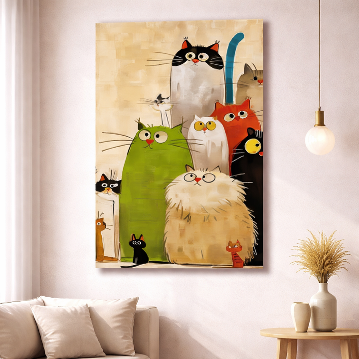 Playful Cats Canvas