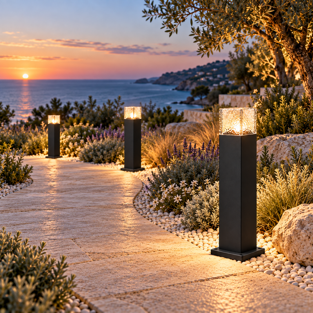 Path Square Outdoor Bollard
