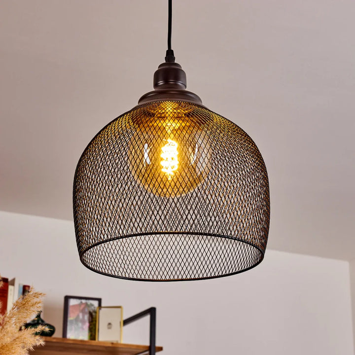 Industrial Mesh Pendant Light