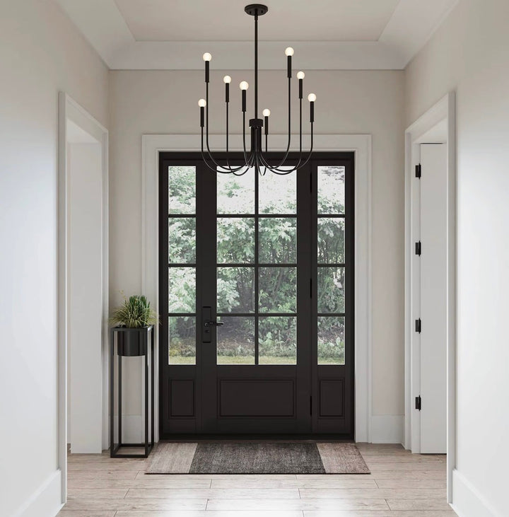 Black - Brass - Chrome- white  color Chandelier