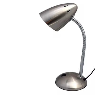 Modern Chrome Metal Table Lamp  Adjustable Neck