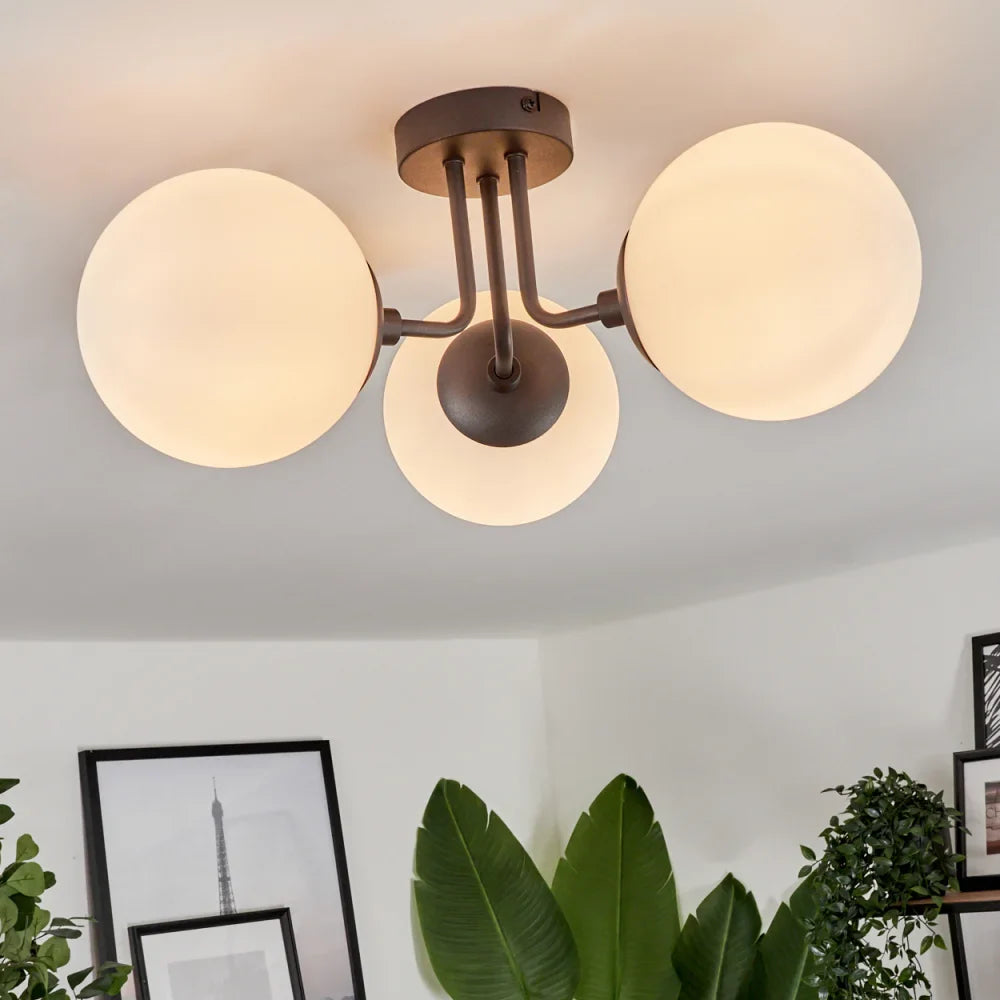 Modern Globe Glass Ceiling Light