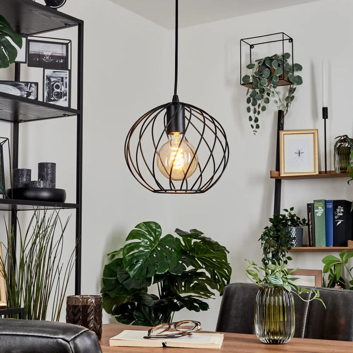 Modern Spiral Cage Single Pendant Light