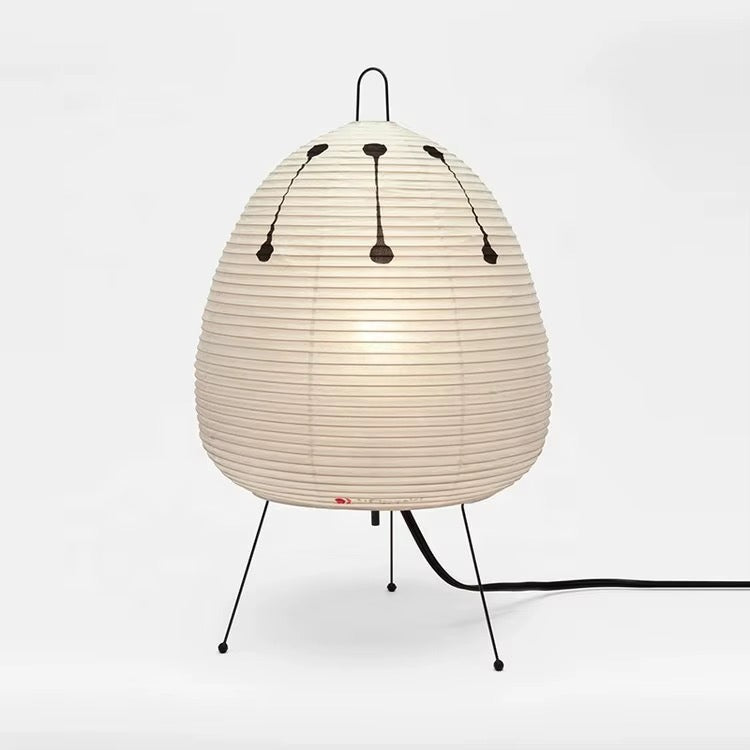 White Sculptural Tripod Table Lamp