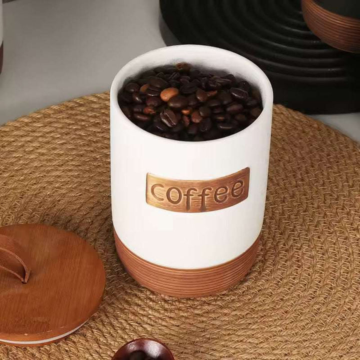Modern Tea Coffee Sugar Jar Set