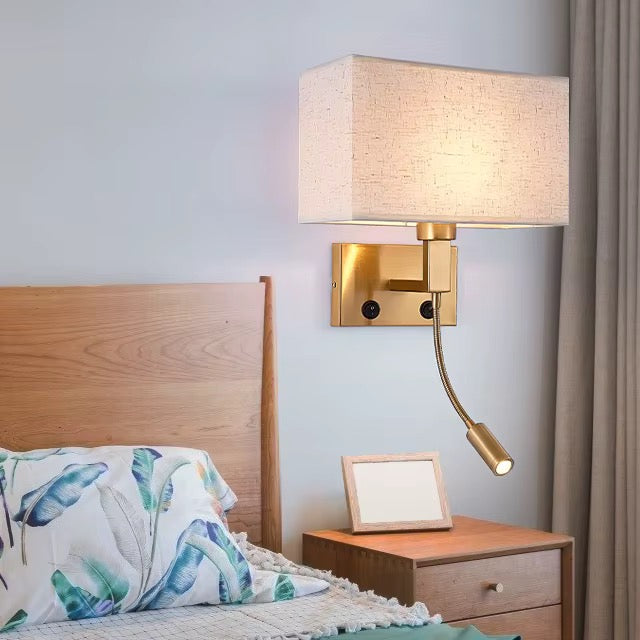 Modern Bedside Wall Light with a Flexible arm