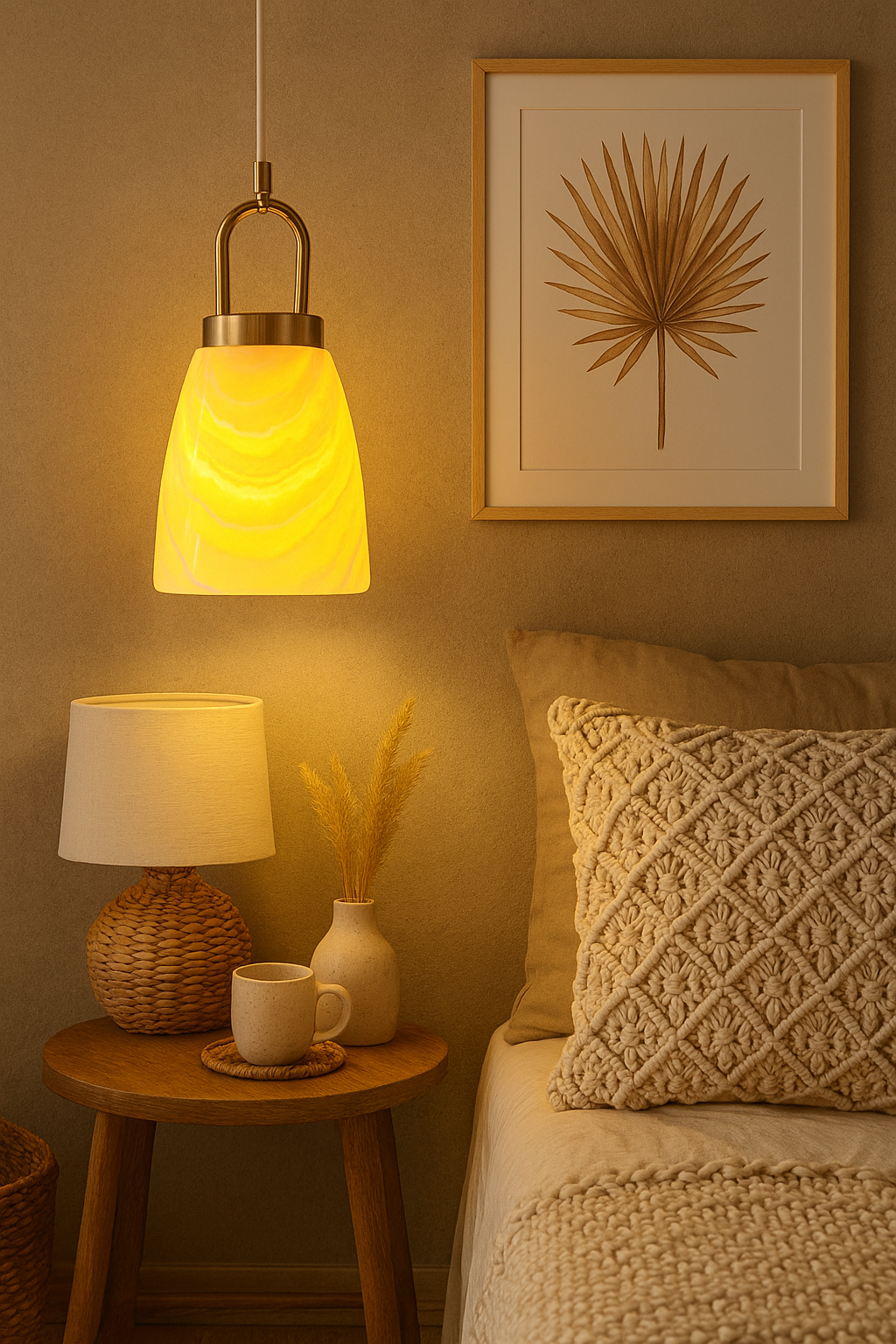 Golden Alabaster Mini Pendant