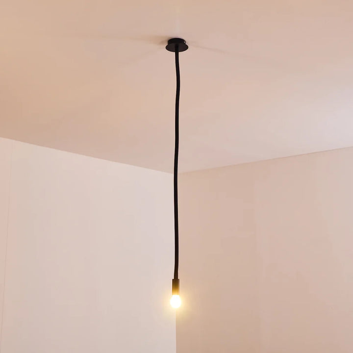 Modern Black Spiral Ceiling Light