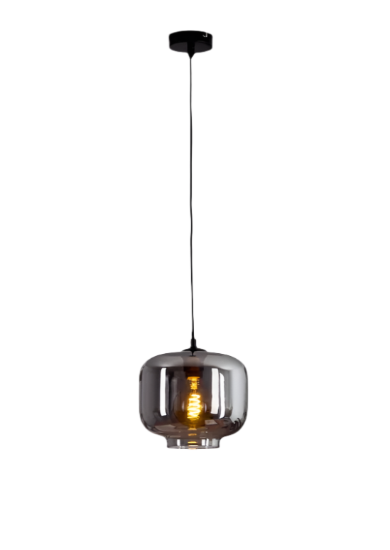 Modern Smoked Glass Pendant Light