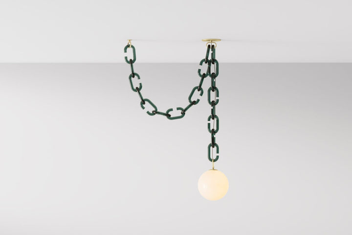 Modern Chain Globe Pendant Light