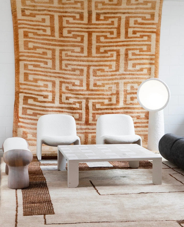 Sculptural White Floor Lamp