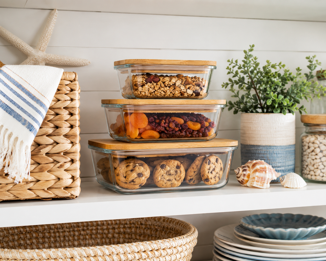 Glass Food Storage Container Set